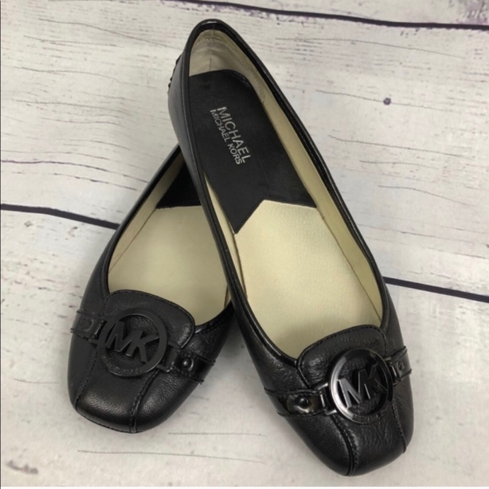 Michael Kors Fulton Leather Moccasin w/ Black Logo